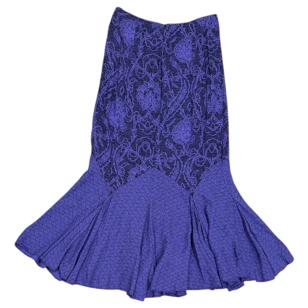 Vintage Carole Little Godet Midi Skirt